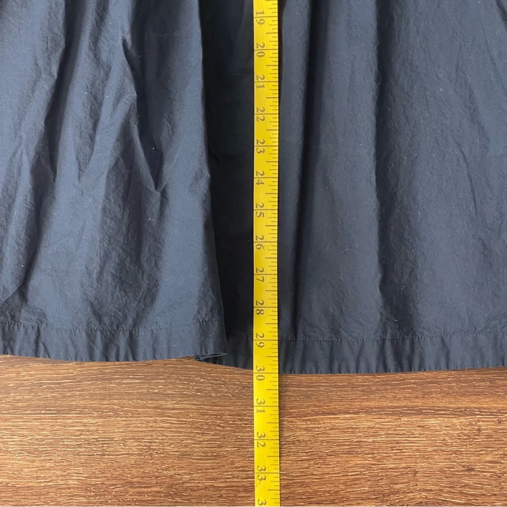 Talbots Navy Blue Gold Chain Shoulder Strap Midi Fit & Flare Cotton Dress | 16P - Picture 14 of 15